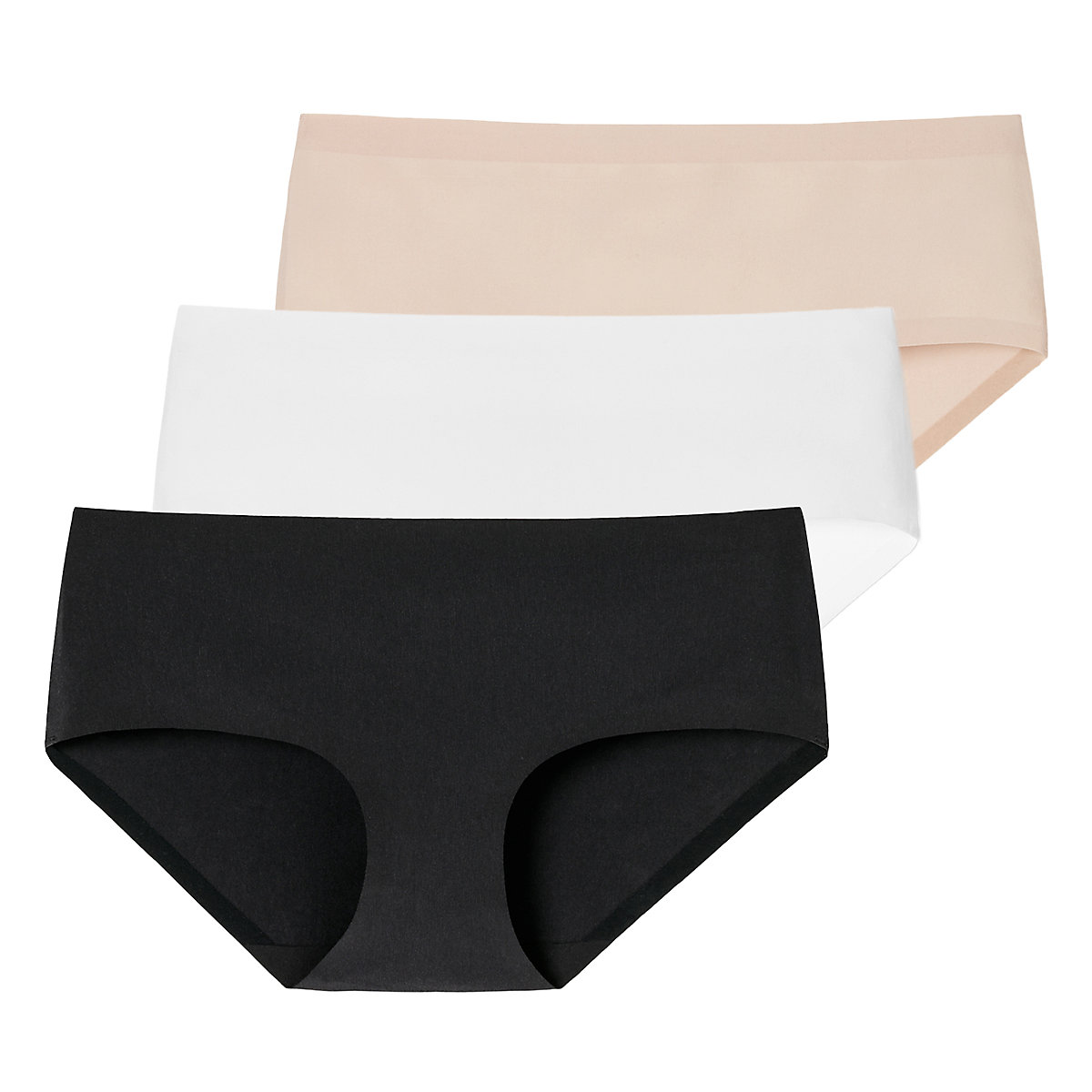 SCHIESSER nahtloser Panty 3er Pack Invisible Cotton Panties mehrfarbig