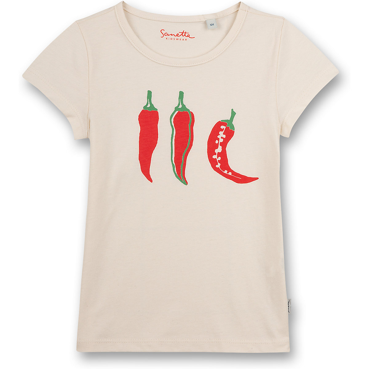 Sanetta Kidswear T-Shirt für Mädchen Organic Cotton weiß