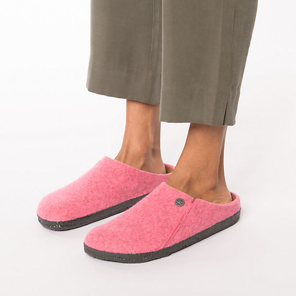 Schuhe Klassische Pantoletten BIRKENSTOCK Zermatt Standard Wollfilz Pantoletten schmal pink