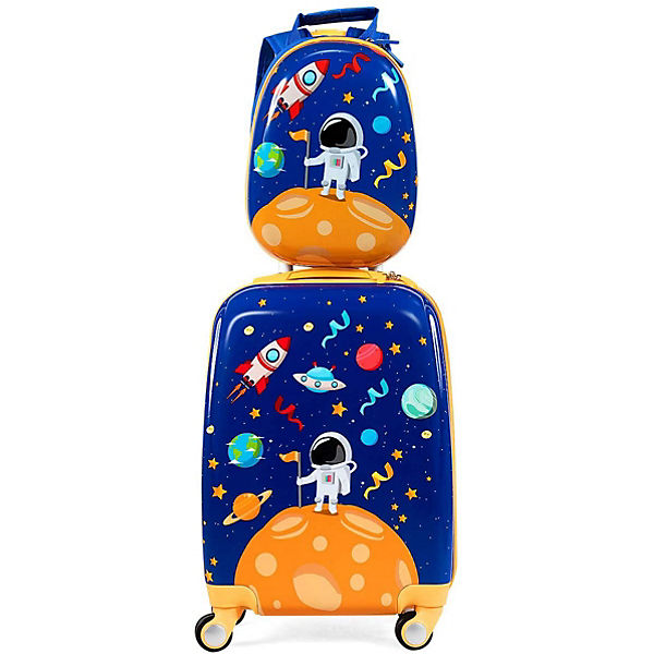 Kinderkoffer 2 tlg. Kindertrolley Astronaut