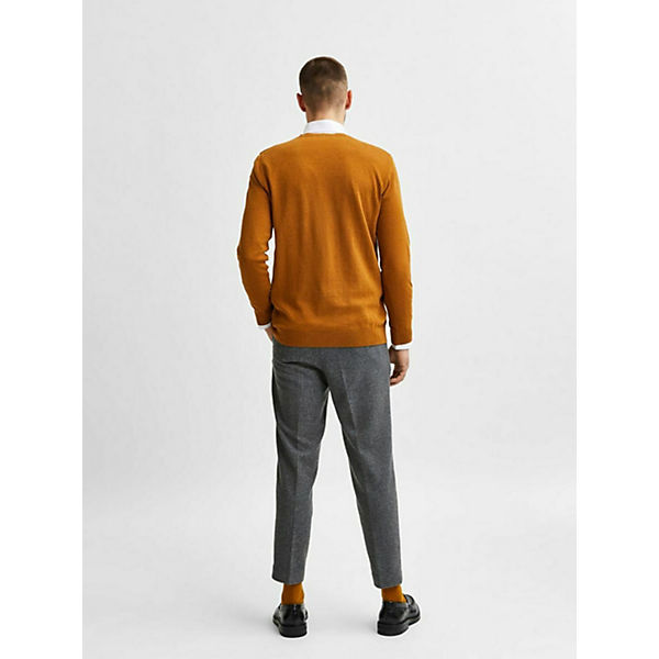 Bekleidung Pullover SELECTED HOMME pullover berg Pullover cognac