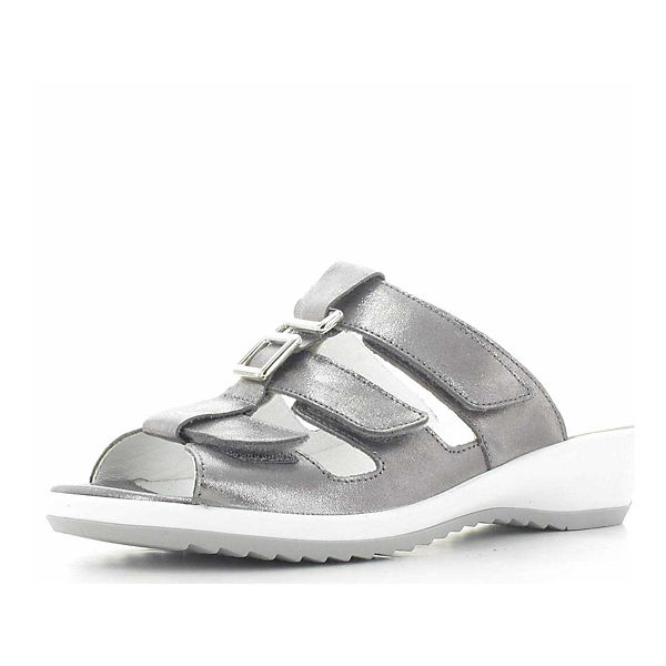 Schuhe Klassische Pantoletten WALDLÄUFER Pantoletten grau Schuhe Klassische Pantoletten WALDLÄUFER Pantoletten grau