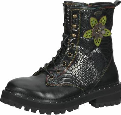 Laura Vita Stiefelette Schnürstiefeletten schwarz