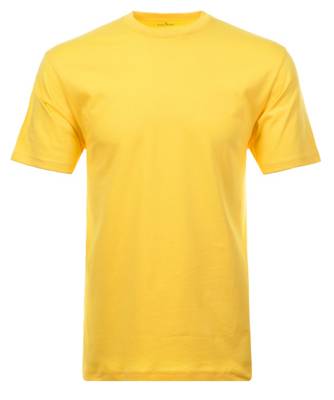 RAGMAN T-Shirt Rundhals Singlepack T-Shirts gelb