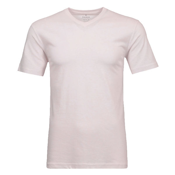 Bekleidung T-Shirts RAGMAN T-Shirt V-Ausschnitt Single-Pack T-Shirts rosa