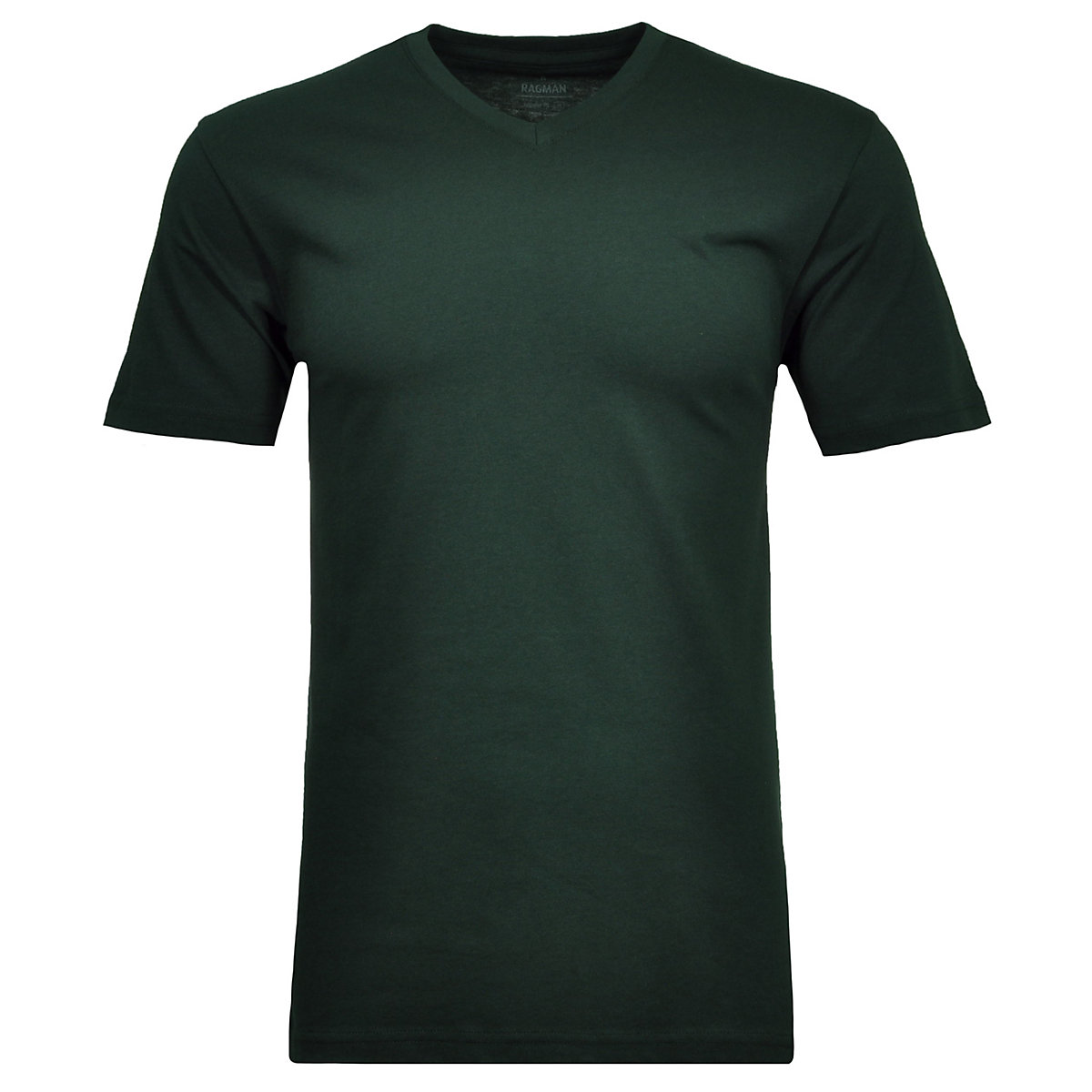 RAGMAN T-Shirt V-Ausschnitt Single-Pack T-Shirts dunkelgrün
