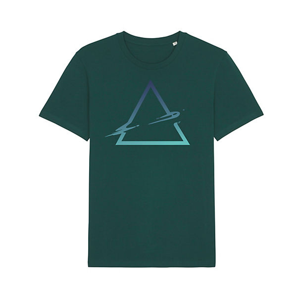 Bekleidung T-Shirts wat APPAREL T-Shirt Triangle T-Shirts dunkelgrün