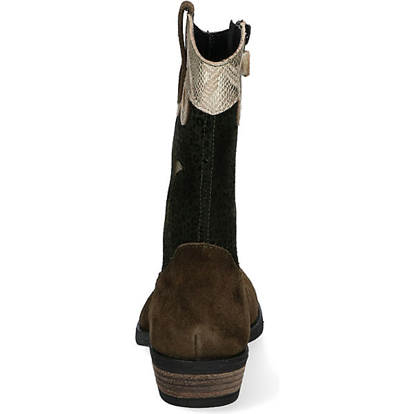 Schuhe Westernstiefeletten BRAQEEZ Boots Cally Cowboy - 421733 Westernstiefeletten grün