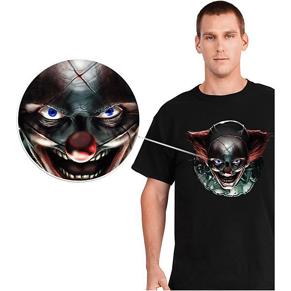 Bekleidung T-Shirts MORPHSUITS™ Digital Dudz Horrorclown T-Shirt T-Shirts schwarz