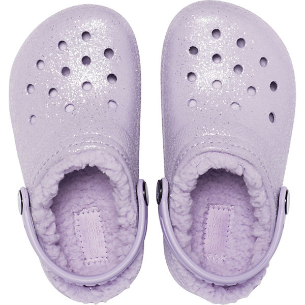 Schuhe Clogs crocs Classic Glitter Lined Clog Clogs lila Schuhe Clogs crocs Classic Glitter Lined Clog Clogs lila