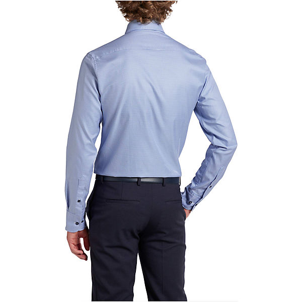 Bekleidung Langarmhemden ETERNA Langarm Business Hemd blau