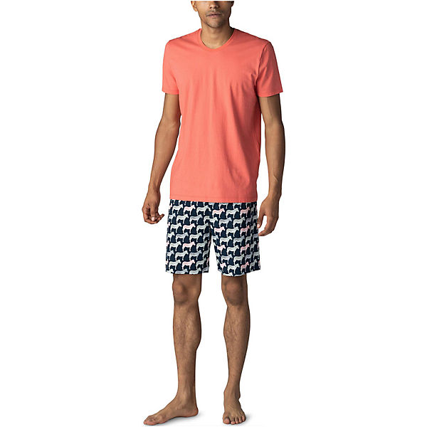 Bekleidung Pyjamas Mey Nachtwäsche koralle