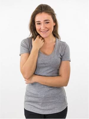 DAILY'S Rundhals T-Shirt grau