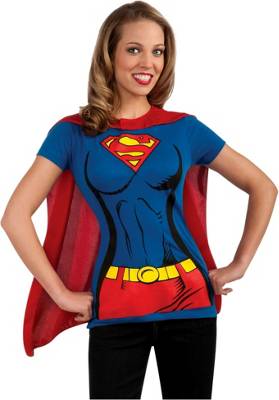 Rubie´s Supergirl Fan-Set blau