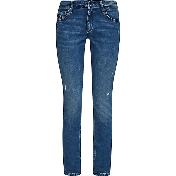 Bekleidung Straight Jeans QS by s.Oliver Slim: Slim leg-Jeans Jeanshosen blau