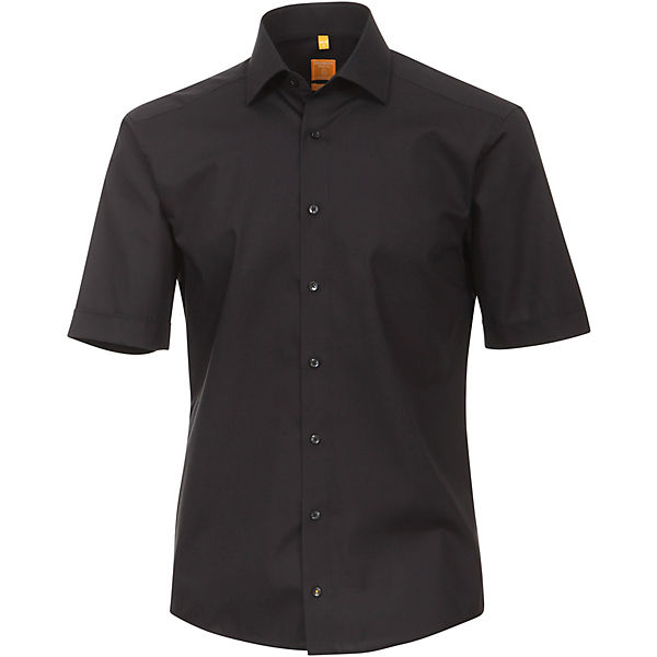 Bekleidung Langarmhemden Hemden schwarz