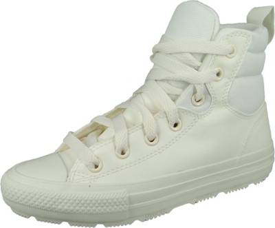 CONVERSE, Damen Sneaker Chuck Taylor All Star Berkshire Boot 171428C Weiß Bold Leder Absatz Sneakers Low, weiß | mirapodo