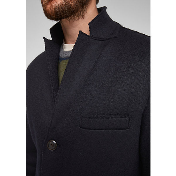 Bekleidung Klassische Mäntel s.Oliver BLACK LABEL Schmaler Mantel aus Wollmix Mäntel blau