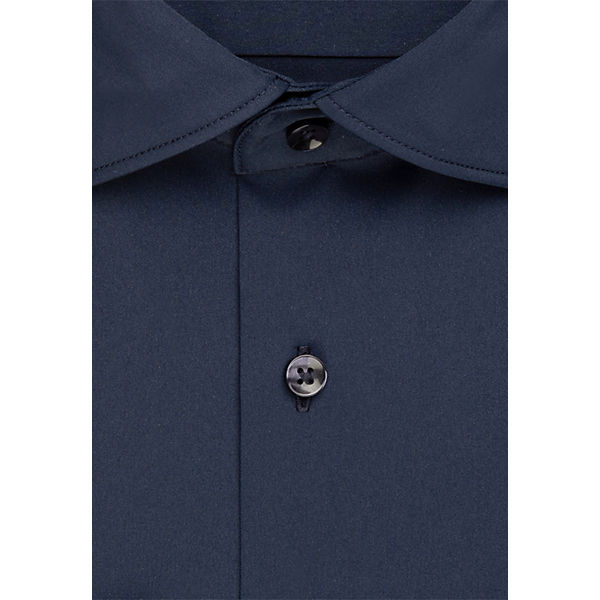 Bekleidung Langarmhemden seidensticker Business Hemd Regular Langarm Kentkragen Uni Langarmhemden blau