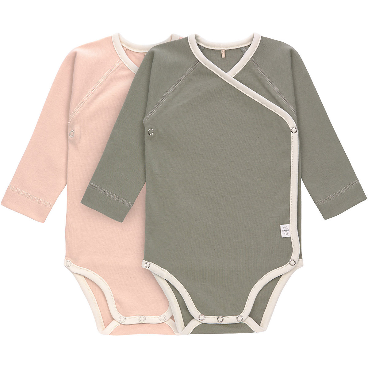 Lässig Baby Wickelbody Doppelpack für Mädchen Organic Cotton pink
