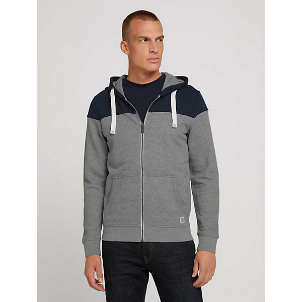 Bekleidung Sweatshirts TOM TAILOR Strick & Sweatshirts Sweatjacke Sweatshirts grau Bekleidung Sweatshirts TOM TAILOR Strick & Sweatshirts Sweatjacke Sweatshirts grau