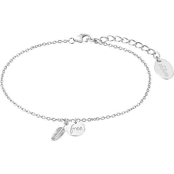 Armband für Damen, 925 Sterling Silber | Feder Armbänder