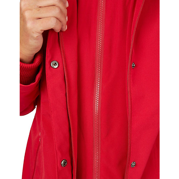 Damen Softshell-Jacke lang, gefüttert, atmungsaktiv wasserdicht und warm für Winter Herbst mit Kapuze und Streifenfutter Softshelljacken