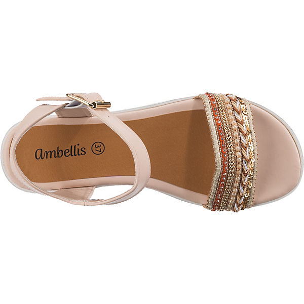 Schuhe Riemchensandalen ambellis Riemchensandalen rosa Schuhe Riemchensandalen ambellis Riemchensandalen rosa