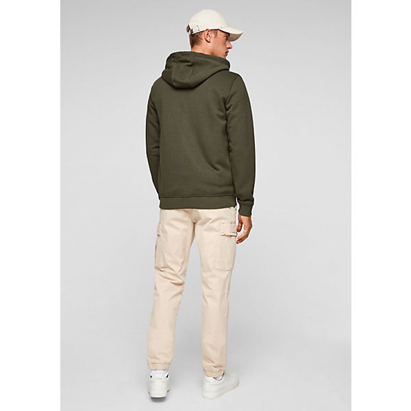Bekleidung Sweatjacken s.Oliver Hoodie-Jacke aus Baumwollmix Sweatjacken olive Bekleidung Sweatjacken s.Oliver Hoodie-Jacke aus Baumwollmix Sweatjacken olive