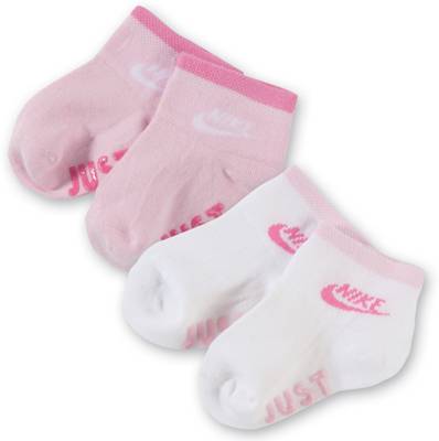 NIKE, NIKE Baby Socken Doppelpack für Mädchen, pink+weiß, rosa mirapodo