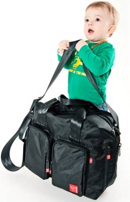 Wickeltasche Worker, schwarz