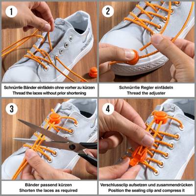 Boardschuhen und Freizeitschuhen MMM1 Elastische Schnürsenkel mit Schnellverschluss elastisch für alle Erwachsenen und Kinder Sneakers Passt zu Wanderschuhen 