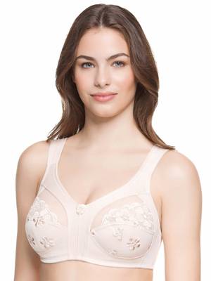 Susa 2er Pack BH ohne Bügel Classics Soft-BHs beige