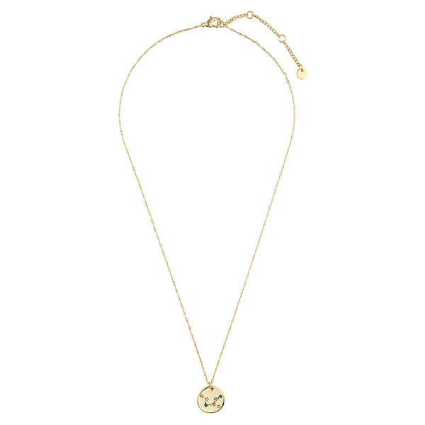 Kette mit Sternzeichen-Motiv Jungfrau vergoldet Halsketten
