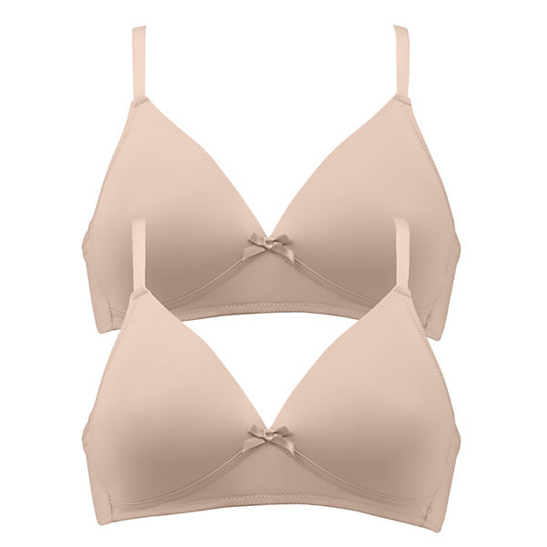 Bekleidung BHs & Bustiers Naturana 2er Pack Schalen BH ohne Bügel Everyday Soft-BHs beige Bekleidung BHs & Bustiers Naturana 2er Pack Schalen BH ohne Bügel Everyday Soft-BHs beige