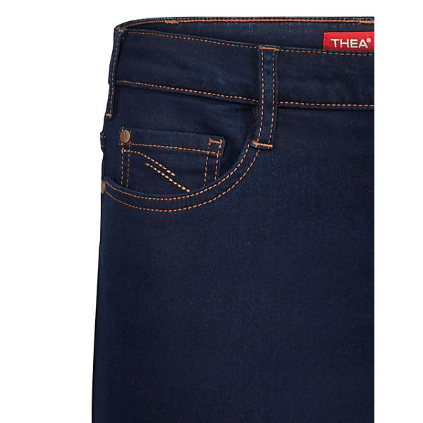 Bekleidung Slim Jeans THEA Jeanshose Magic Shape Jeanshosen dunkelblau