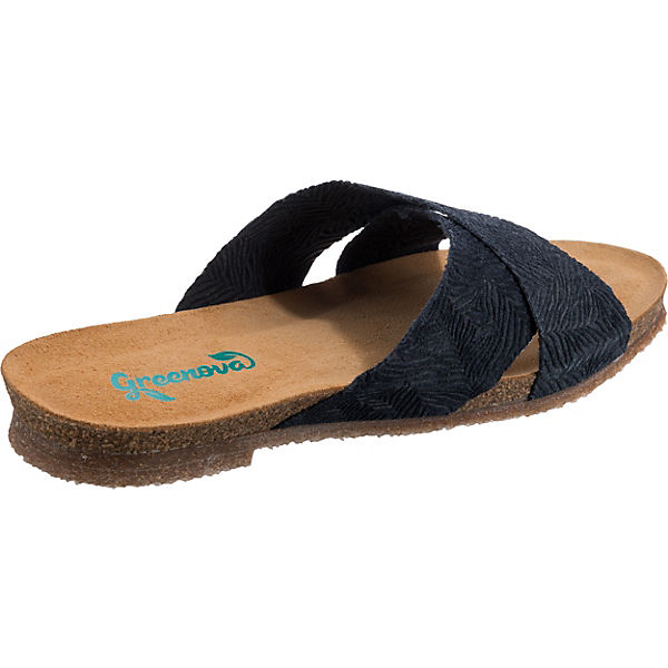 Schuhe Klassische Pantoletten Greenova Leiria Pantoletten dunkelblau Schuhe Klassische Pantoletten Greenova Leiria Pantoletten dunkelblau