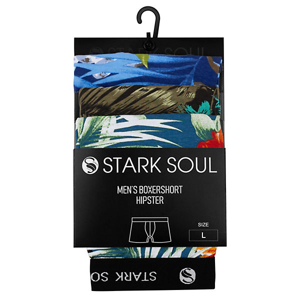 Bekleidung Boxershorts STARK SOUL Boxershorts 3er Pack ALOHA Hawaiien Boxershorts bunt Bekleidung Boxershorts STARK SOUL Boxershorts 3er Pack ALOHA Hawaiien Boxershorts bunt