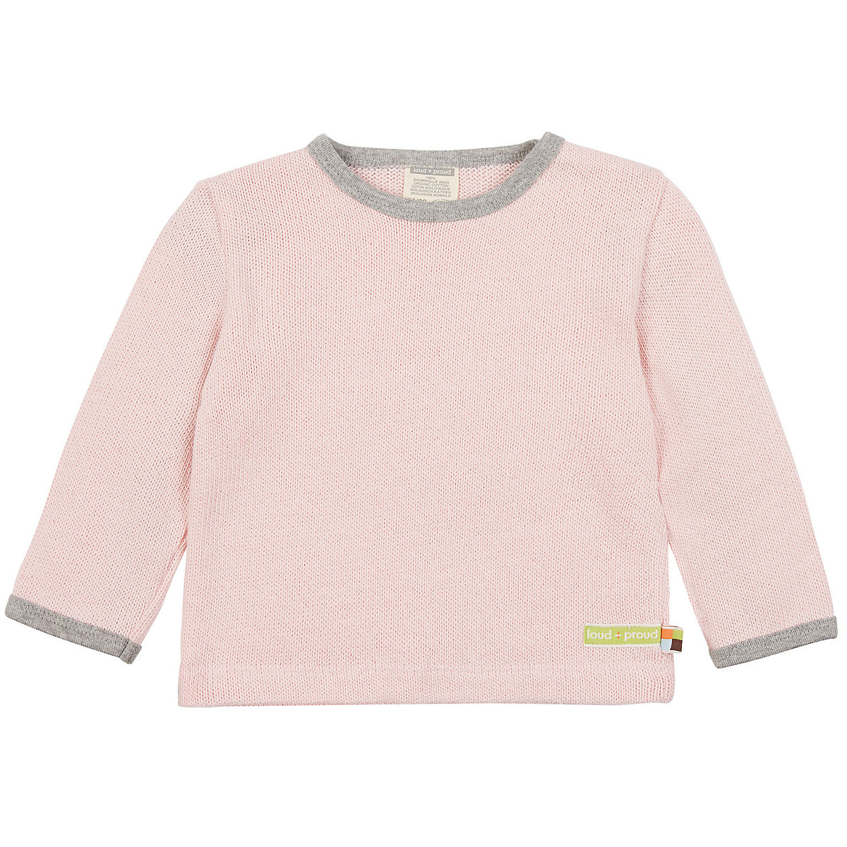loud + proud Shirt Strick Langarmshirts für Mädchen rosa