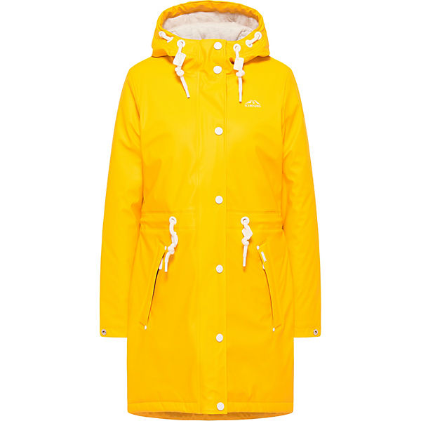 Bekleidung Regenmäntel Icebound Wattierter Regenmantel urban rain Regenmäntel gelb
