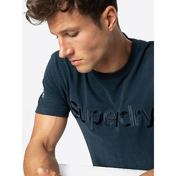 Bekleidung T-Shirts Superdry shirt T-Shirts blau