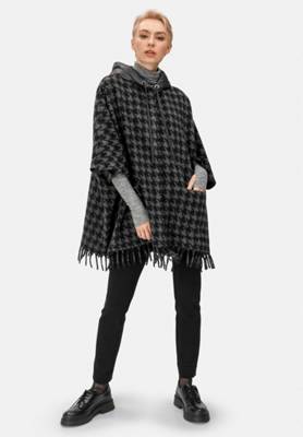 HELMIDGE Badeponcho Poncho Ponchos grau