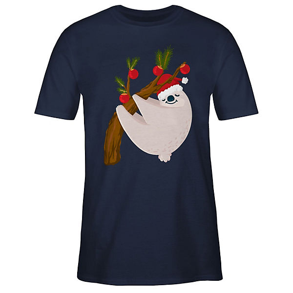Weihnachten & Silvester Geschenke Party Deko - Herren T-Shirt - Faultier Weihnachten - T-Shirts