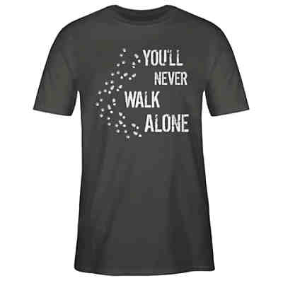 Geschenk für Hundebesitzer - Herren T-Shirt - You'll never walk alone Gassi - T-Shirts