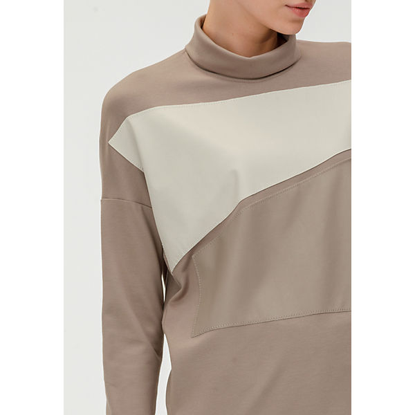 Bekleidung Pullover HELMIDGE Pullover Kurzer Rollkragen Pullover beige Bekleidung Pullover HELMIDGE Pullover Kurzer Rollkragen Pullover beige