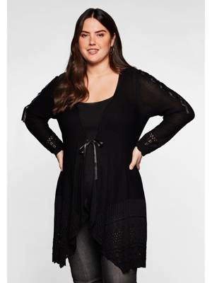 sheego Strickjacke Strickjacken schwarz