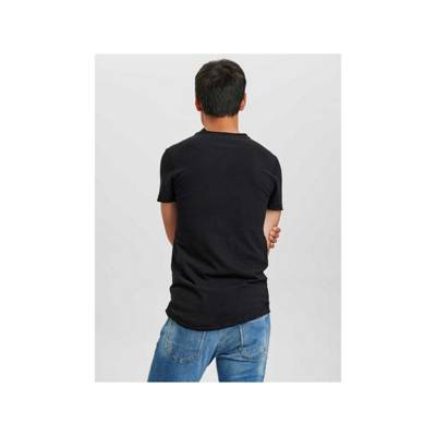Rundhals T-Shirt schwarz NA6342