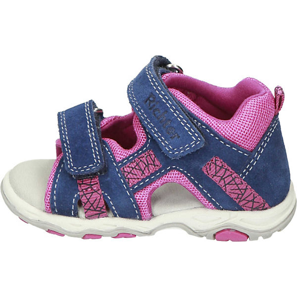 Schuhe Klassische Sandalen RICHTER Baby Sandalen für Mädchen blau-kombi