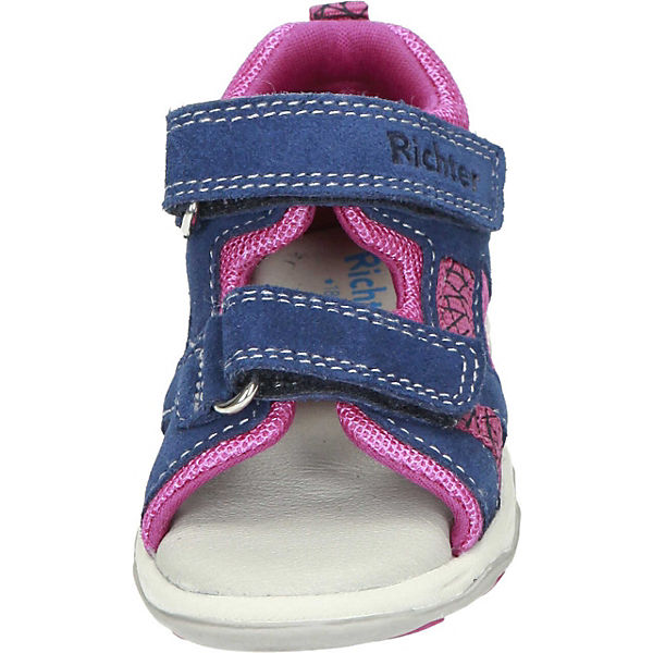 Schuhe Klassische Sandalen RICHTER Baby Sandalen für Mädchen blau-kombi
