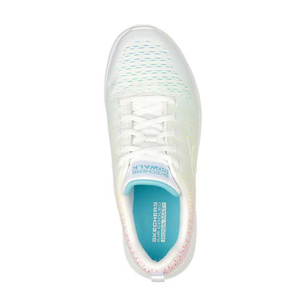 Schuhe Sneakers Low SKECHERS Go Walk 6 Vibrant Energy Sneakers Low weiß